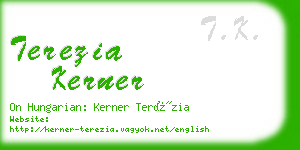 terezia kerner business card